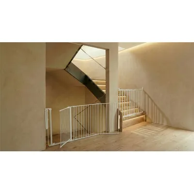 Safetots Barrière de Sécurité Multi-Panneaux et Fixation Diagonale, Blanc