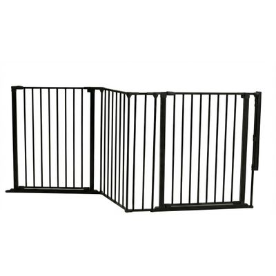 Safetots Barrière Multi-Panneaux 2 Portillons Noir 174cm