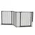 Safetots Barrière Multi-Panneaux 2 Portillons Noir 174cm Safetots Barrière Multi-Panneaux 2 Portillons Noir 174cm