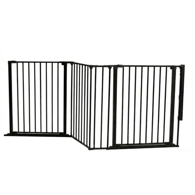 Safetots Barrière Multi-Panneaux 2 Portillons Noir 174cm Safetots Barrière Multi-Panneaux 2 Portillons Noir 174cm