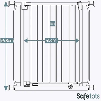 Safetots Barrière Sécurité Extra Haute Elite 96,8 cm Gris Mat Safetots Barrière Sécurité Extra Haute Elite 96,8 cm Gris Mat