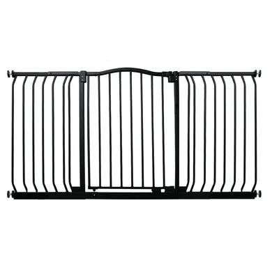 Bettacare Barrière Courbée Pour Animaux 188–197 cm Noir Mat