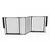 Safetots Barrière Multi-Panneaux 2 Portillons Noir 220 cm