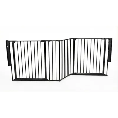 Safetots Barrière Multi-Panneaux 2 Portillons Noir 220 cm