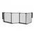 Safetots Barrière Escalier Multi-Panneaux 2 Portillons Noir 246 cm