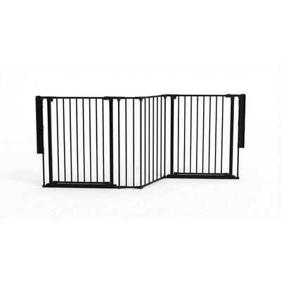 Safetots Barrière Multi-Panneaux 2 Portillons Noir 207 cm