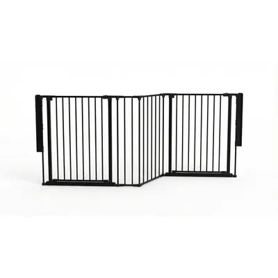 Safetots Barrière Multi-Panneaux 2 Portillons Noir 207 cm Safetots Barrière Multi-Panneaux 2 Portillons Noir 207 cm