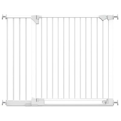 Safetots Barrière Sécurité Barre de Seuil Extra Basse 81–110 cm Blanc