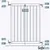 Safetots Barrière de Sécurité en Bois, 63,5 cm - 105,5 cm, Gris