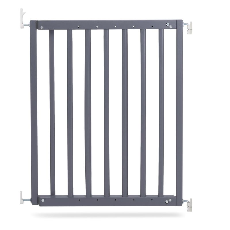 Safetots Barrière de Sécurité en Bois, 63,5 cm - 105,5 cm, Gris