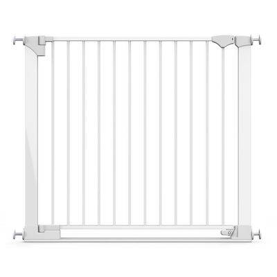 Safetots Barrière Sécurité Barre de Seuil Extra Basse 81–110 cm Blanc