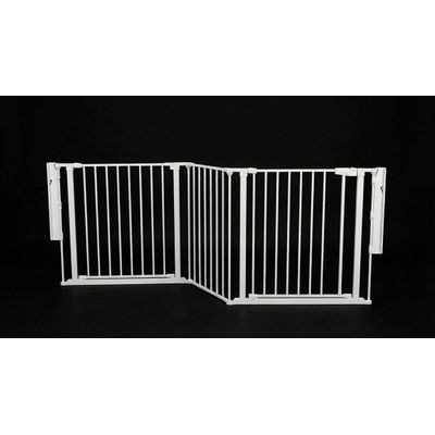 Safetots Barrière Multi-Panneaux 2 Portillons 226 cm Blanc