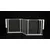 Safetots Barrière Multi-Panneaux 2 Portillons 226 cm Blanc