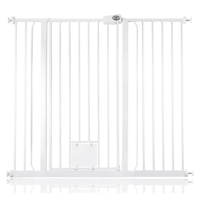 Bettacare Barrière pression avec trappe verrouillable, Blanc