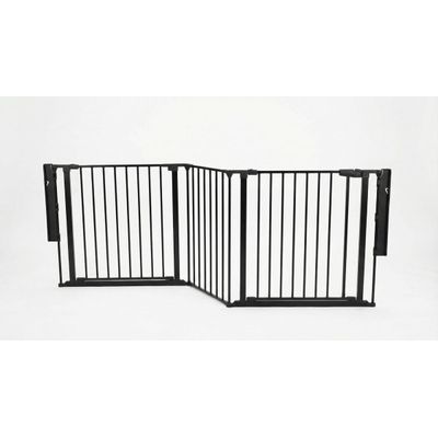 Safetots Barrière Multi-Panneaux 2 Portillons Noir 226 cm