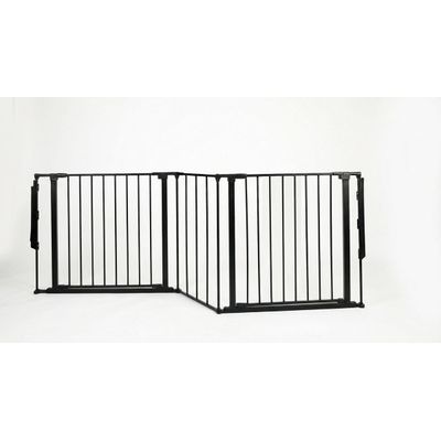 Safetots Barrière Multi-Panneaux 2 Portillons Noir 200 cm