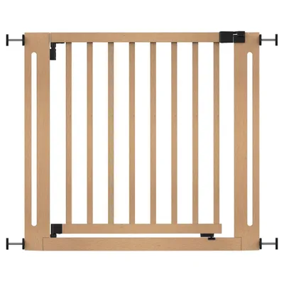 Safetots Barrière Élégante Bois Naturel 73cm, 125cm-133cm