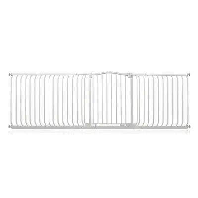Bettacare Barrière Pour Animaux Design Courbé 234–243cm Blanc Mat Bettacare Barrière Pour Animaux Design Courbé 234–243cm Blanc Mat