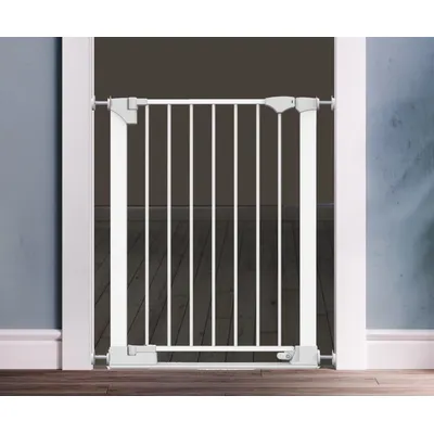 Safetots Barrière de Sécurité avec Barre de Seuil Extra Basse 74cm Blanc Safetots Barrière de Sécurité avec Barre de Seuil Extra Basse 74cm Blanc