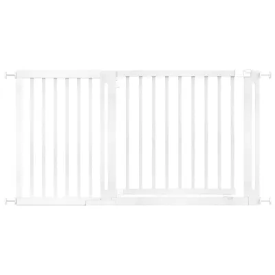 Safetots Barrière Élégante Bois Naturel 73cm, 125cm-133cm