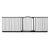 Safetots Barrière Courbée À Pression 234–243 cm Noir Mat