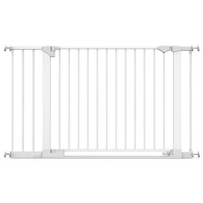 Safetots Barrière Sécurité Barre de Seuil Extra Basse 81–110 cm Blanc