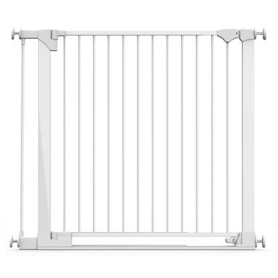 Safetots Barrière Sécurité Barre de Seuil Extra Basse 81–110 cm Blanc