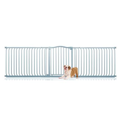 Bettacare Barrière Courbée Pour Animaux 207–216 cm Gris Mat