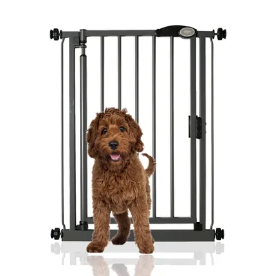 Bettacare Barrière Auto-Fermante Pour Chien Étroit 68,5-75 cm Gris Ardoise