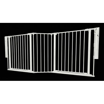 Safetots Barrière Multi-Panneaux 2 Portillons 194 cm Blanc