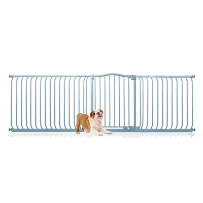 Bettacare Barrière Courbée Pour Animaux 207–216 cm Gris Mat