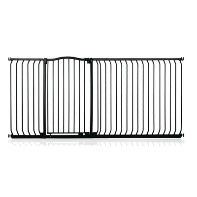 Safetots Barrière Extra Haute Courbée 198–207cm, 100cm, Noir Mat