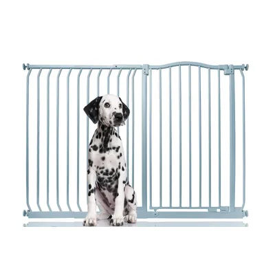 Bettacare Barrière Chien Courbée Extra Haute 152-161cm 100cm Blanc Mat