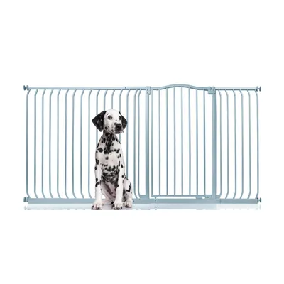 Bettacare Barrière Chien Courbée Extra Haute 152-161cm 100cm Blanc Mat