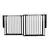 Safetots Barrière Multi-Panneaux 2 Portillons 187 cm Noir Safetots Barrière Multi-Panneaux 2 Portillons 187 cm Noir