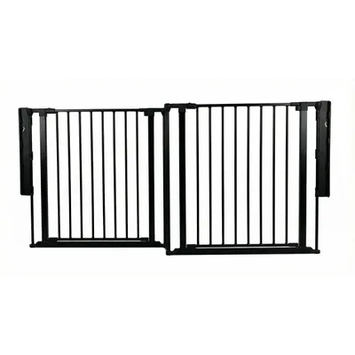 Safetots Barrière Multi-Panneaux 2 Portillons 187 cm Noir Safetots Barrière Multi-Panneaux 2 Portillons 187 cm Noir