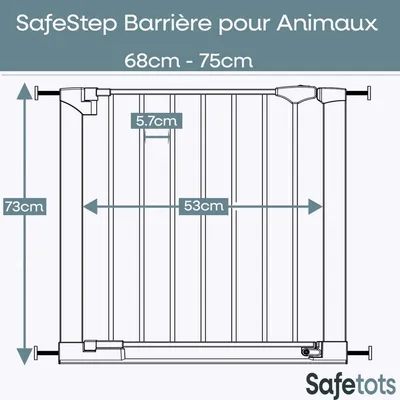 Bettacare Barrière SafeStep Seuil Extra Bas 68-75 cm Noir Bettacare Barrière SafeStep Seuil Extra Bas 68-75 cm Noir