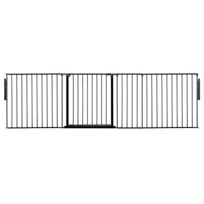 Safetots Séparateur Multi-panneau 70 cm Haut Jusqu'à 259 cm Noir