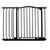 Bettacare Barrière Pour Animaux Design Courbé 107-116 cm Noir Mat