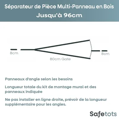 Safetots Séparateur Multi-panneaux Bois 96cm x 76cm Safetots Séparateur Multi-panneaux Bois 96cm x 76cm