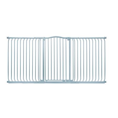 Safetots Barrière Extra Haute Courbée 225–234 cm, 100 cm, Noir Mat