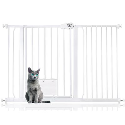 Bettacare Barrière Sécurité avec Trappe Verrouillable, 81,4cm-89cm
