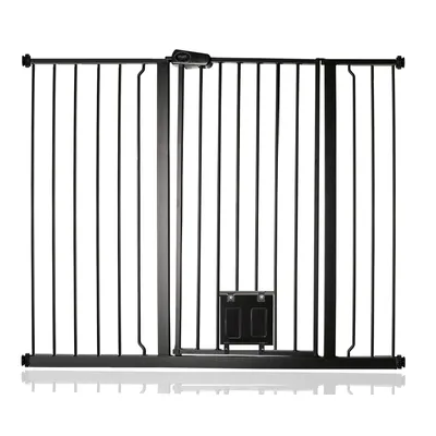 Barrière Bettacare 104 cm avec Trappe Verrouillable Noir