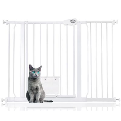 Bettacare Barrière Sécurité avec Trappe Verrouillable, 81,4cm-89cm