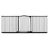 Bettacare Barrière Pour Animaux Design Courbé 271-280 cm Noir Mat