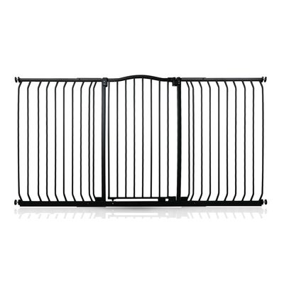 Safetots Barrière Extra Haute Courbée 225–234 cm, 100 cm, Noir Mat