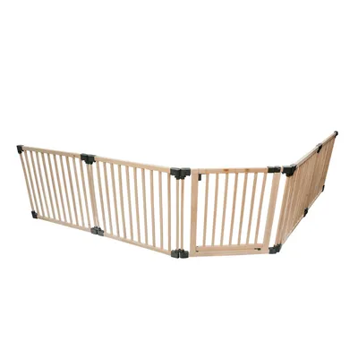 Safetots Barrière Multi-panneau En Bois Avec Porte 76cm Safetots Barrière Multi-panneau En Bois Avec Porte 76cm