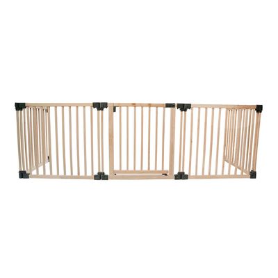 Safetots Barrière Multi-panneau En Bois Avec Porte 76cm