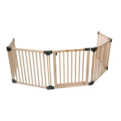 Safetots Barrière Multi-panneau En Bois Avec Porte 76cm Safetots Barrière Multi-panneau En Bois Avec Porte 76cm