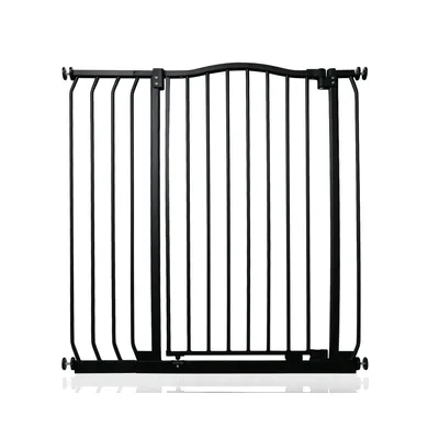 Safetots Barrière Extra Haute 100 cm Courbée Noir Mat